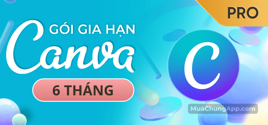 Nâng cấp Canva Pro 6 tháng