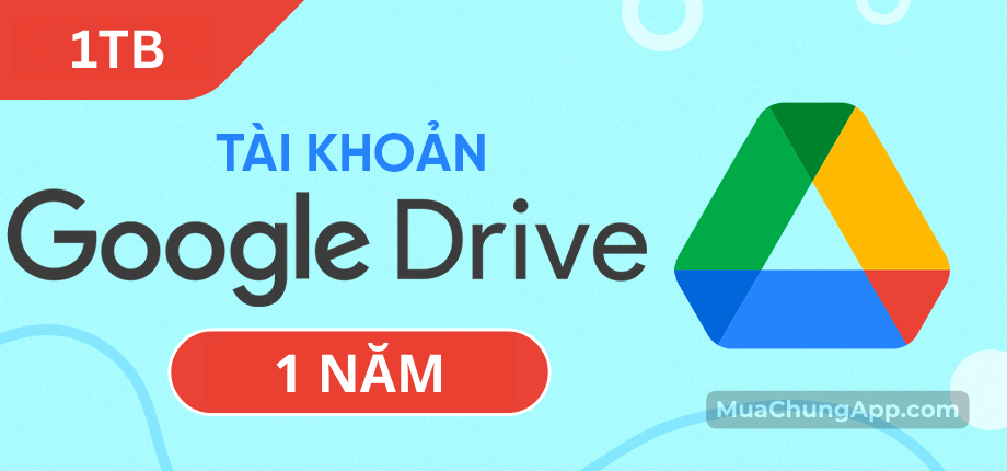 Nâng cấp Google One 1 TB 1 năm